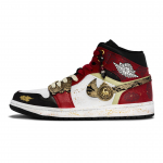Jordan Air Jordan 1 811 Gamyba, Ma Yu Chun Xi Vidutinio auk&scaron;čio Senoviniai Krep&scaron;inio Batai Unisex Juodi Balti Raudoni DQ8426-001(Team80-) 44.5