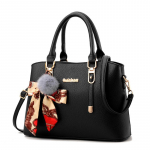 Nauja korėjieti&scaron;ka rankinė Moteri&scaron;kas krep&scaron;ys laisvalaikiui Universalus pečių krep&scaron;ys Crossbody Bag 31x13x23cm juoda