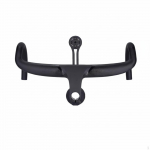 Vieninga vairo sistema Aliuminio lydinio Visi&scaron;kai vidinis trosų pravedimas 380*70mm 380*70mm with Mount black