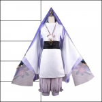 WPanama Cosplay Kostiumas su Kabukimono ir Peruku, Helovino Rinkinys XXL white