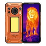 OUKITEL WP500 5G I&scaron;manusis telefonas Neardomasis, 6,78 FHD+ 120Hz, 36GB+1TB, 10000mAh 108MP Kamera, Android 16 IP68/Dviguba SIM 5G/NFC/GPS oranžinė