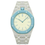 Pažangus deimantinio stiliaus cinko lydinio metalinis dėklas ir dirželio modifikavimo rinkinys, skirtas AP X Swatch Royal Pop, keičiamas į laikrodį For Royal Pop&Excluding Watches white