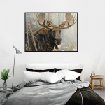 Deimantinė tapyba Mi&scaron;ko briedžio kri&scaron;tolinis siuvinėjimas Siuvinėjimas kryželiu Rankdarbiai Mozaikos tapyba 50X70CM