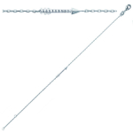 Les Tr&eacute;sors De Lily [N3372] - Bracelet Argent 'Fl&egrave;che de Cupidon' blanc argent&eacute; (rhodi&eacute;) - 18x2 mm