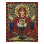 Deimantinė mozaika Pilnas gręžimo apvalus ikona Religija Deimantinis paveikslas Mergelės Marijos Kalnų kri&scaron;tolo siuvinėjimas su deimantais Round Drill 60x80CM