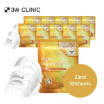 3WCLINIC Fresh Mask Sheet Kofermentas Q10 (23 ml x 10 lak&scaron;tų) beige
