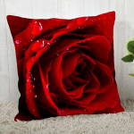 Raudonos rožės gėlių ra&scaron;tu pagalvėlės užvalkalas sofa Biuro pagalvės užvalkalo dekoras Poliesterio pagalvės užvalkalas namų dekoras 40x40cm
