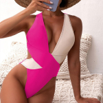 Push Up Moteri&scaron;kas vientisas maudymosi kostiumėlis Seksualus moteri&scaron;kas maudymosi kostiumėlis maudymosi kostiumėlis auk&scaron;tu juosmeniu Monokini maudymosi kostiumėlis Paplūdimio kostiumas L