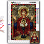 5D Deimantų tapyba Religija &bdquo;Pasidaryk pats&ldquo; deimantų siuvinėjimas Kalnų kri&scaron;tolo namų dekoravimas Full Round 20X30CM