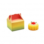 1 rinkinys funkcionalus mielas kolekcinis ne&scaron;iojamas lėlių namelis desertas miniatiūrinis pyragas žaidimų namelis žaislas mikro kra&scaron;tovaizdžiui apsimestinis maistas