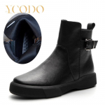 Karvės odos kulk&scaron;nies batai rudens žiemos studentų plok&scaron;čiapadžiai madingi moteri&scaron;ki batai 43