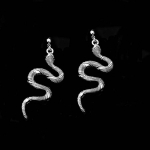 Senoviniai gyvatės formos kabantys auskarai moterims Vyri&scaron;ki papuo&scaron;alai ilgas pakabukas panki&scaron;kas auskaras sidabras