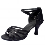 Moteri&scaron;kos spalvos mada Rumba Waltz Prom Ballroom Lotynų Amerikos &scaron;okių batai Sandalai 36 juoda
