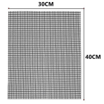 3 vnt. Daugkartinio naudojimo kepsninės kilimėlis, pakaitinis tinklelis, vielinis tinklas, nepridegantis tinklelio pagalvėlės lauko veiklai gaminti daugkartinio naudojimo kepsninės priedai 3PCS