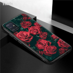 Rožinis rožinis gėlių dėklas, skirtas Samsung Galaxy S21 Ultra A51 A71 A52 A72 5g S20 Fe A50 A70 A41 A31 A30 A21s Tpu juodas telefono dangtelis for Samsung A72 5G