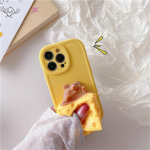 Japoni&scaron;kas mielas 3d sūrio žiurkėno telefono dėklas, skirtas iPhone 13 12 11 Pro Max X Xs Xr 7 8 Plus Se 3 Funny Decompress, atsparus smūgiams mink&scaron;tas dangtelis For iPhone XSMax