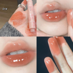 Florette Skaidrus lūpų glazūra Flower Love Jelly Mirror Lūpdažis Neper&scaron;lampamas Nelipnus puodelis Lūpų dažai Skaidrus Korėjos makiažas A01