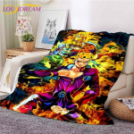 Jojo keistų nuotykių antklodės Anime Art spausdintos antklodės JoJo prie&scaron; Cezarį flanelinės antklodės namų sofos miegamojo antklodės 130x150cm