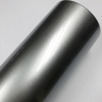 Blizgus metalinis ginklo metalo vinilo įvynioklis saldainių blizgus pilkas automobilio plėvelės lipdukas su oro burbuliukų automatinio motociklo apvyniojimo danga 20CM X 152CM sidabras