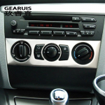 Carbon fiber Car Console Air Conditioning Knob Frame Decoration Auto Sticker Trim For BMW 1 Series E81 coupe Volume Button