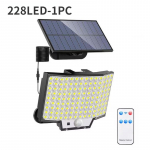 348LED Saulės lempos lauko apsaugos &scaron;viestuvas su judesio jutikliu, atsparus vandeniui 126/328LED galingas saulės prožektorius sodui garažui 228LED-1PC