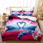 3D &Scaron;iuolaikinės romanti&scaron;kos meilės serijos patalynės komplektas naujai susituokusio kambario antklodė ir pagalvės užvalkalas AU240 * 270 Super dydžio poros kambarys Mink&scaron;tas namų dekoravimas Cama 150--240x220cm