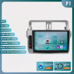 Hizpo 2 Din Carplay 4G-LTE 9 colių, skirtas Toyota Land Cruiser Prado 150 2013&ndash;2017 Automobilių radijas Multimedijos Vaizdo grotuvas Navigacija GPS I&scaron;manusis Ekranas DSP HC1 4Core 1G 32G AI