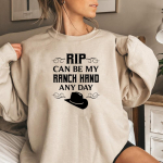 Ply&scaron;imas gali būti mano rančo ranka bet kurią dieną Sweatshrit Yellowstone Dutton Ranch Hoodie Rip Wheeler Gauk suplė&scaron;ytą megztuką su gerbėjų dovana L smėlis