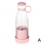 1 vnt. Naudingas ne&scaron;iojamas elektrinis mini mai&scaron;ytuvo mai&scaron;ytuvas purtyklės butelis USB įkraunama vaisių sulčiaspaudė XYZ rožinė