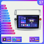 Hizpo 8G+128G 2din Android 12 Car Radio, skirtas Citroen C4 C-Triomphe C-Quatre 2004-2014 Multimedia Video 4G Carplay RDS DSP GPS Navigaion DAB Autoradio S7 8Core 6G 128G AI