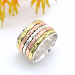 925 sterlingų sidabrinis žiedas, suktuko žiedas, rankų darbo dizainerio žiedas, vientisas žiedas, unisex dovana, boho žiedas, parei&scaron;kimo žiedas, vakarėlių žiedas 6