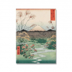Japonijos meno aliejinė tapyba Tokijo lietaus gatvės peizažas Svetainė 21cm&times;30cm NoFrame