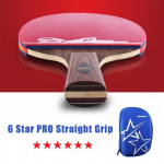 Deeplin 6 Stars Pro Carbon Structure stalo teniso raketė Ddvigubi spuogeliai - Guminė stalo teniso raketė Tenis De Mesa stalas