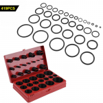 419 vnt. guminis O rinkinio sandariklio tarpiklis Universalus guminis O asortimento rinkinys R01-R32 Oring Kit 32 dydžiai Guminių pėdų rinkinys MYY 32size=419pcs
