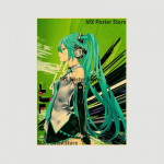 Anime Idol Animacinių filmų dainininkas Miku Plakatas HD spausdinimas Kraftpopierius Retro siena Meno paveikslėliai Miegamojo Dekoratyvinė tapyba Namų dekoro dovanos 42x30cm