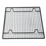 Nelipnus pyrago tinklelis, tinklelis au&scaron;inimo padėklas, duonos sausainių stovas, sausainių laikiklio lentyna juoda