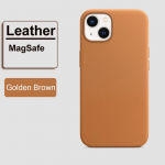 Prabangus odinis dėklas, skirtas Apple IPhone 14 15 Pro Max 13 12 13pro IPhone14 Magsafe Case Magnetinis įkrovimo apsauginis dangtelis iPhone 15 pro geltona