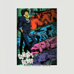 Cowboy Bebop Plakatai Kreidinis popierius Anime Figūrėlės Spaudiniai Tapyba Paveikslai Svetainės Baro Dekoravimas Namų Dekoras Manga Sienų Lipdukai 30x21cm