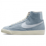 Nike Blazer Mid 77 Vintage Mėlynos &Scaron;nabždesio Moteri&scaron;ki Sportbačiai Balti Juodi Futbolo Pilki DV7006-400 35.5