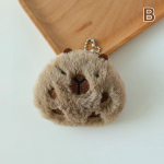 Capybara pliu&scaron;inė lėlė squeak žaislas animacinių filmų raktų pakabukas krep&scaron;ys pakabukas mink&scaron;tas lėlės raktų pakabukas kuprinė Automobilinis krep&scaron;ys raktų pakabukas dekoro dovana vaikui