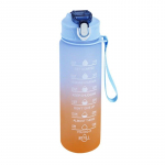 900 ml sportinio vandens butelis su laiko žymekliu, nepralaidus puodelis Motyvuojantis ne&scaron;iojamasis vandens butelis skirtas lauko sportui Fitness Be BPA