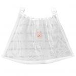 Ne&scaron;iojamo vežimėlio tinklinio laikiklio tinklinis krep&scaron;ys, didelės talpos vežimėlio organizatorius kūdikių buteliuko vystyklų laikymo krep&scaron;ys balta