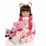 48/60 cm Populiarios Reborn Baby Lėlės Mink&scaron;tos medvilnės kim&scaron;tos medžiagos Kūno naujagimio lėlė Realisti&scaron;kos lėlės mergaitėms ar berniukams Vaikų gimtadienio kalėdinės dovanos 48cm