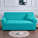 Dvipusiai vandeniui atsparūs lauko sofos užvalkalai Elastingas sofos užvalkalas L formos sofos užvalkalas, apsauginis suoliuko užvalkalas 2 seat 145-185cm dangaus mėlyna spalva