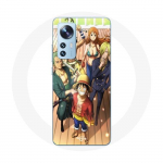 Coque pour Xiaomi 12X One Piece Luffy Affiche Equipages Manga Anime