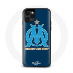 Coque - Olympique de Marseille - Iphone 12 Pro Max - Souple - Synth&eacute;tique - Bleu