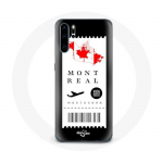 Coque pour Huawei P30 Billet d'avion Montr&eacute;al Canada