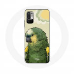 Coque pour Xiaomi Redmi Note 10 5G Amazone Perroquets Vert