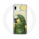 Coque pour samsung galaxy A40 Amazone Perroquets Vert žalia
