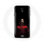 Coque pour Samsung Galaxy S5 La casa de papel Masque Fond Noir